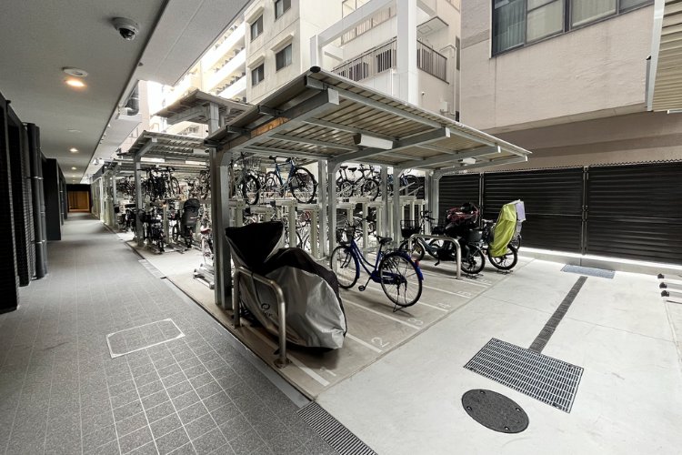 シティテラス谷町四丁目の自転車置場